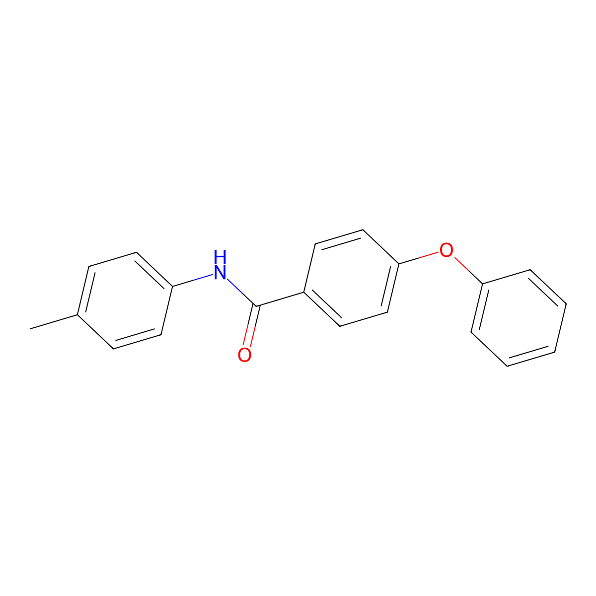 N-(4-methylphenyl)-4-phenoxybenzamide molecular structure, CAS 723755-92-8