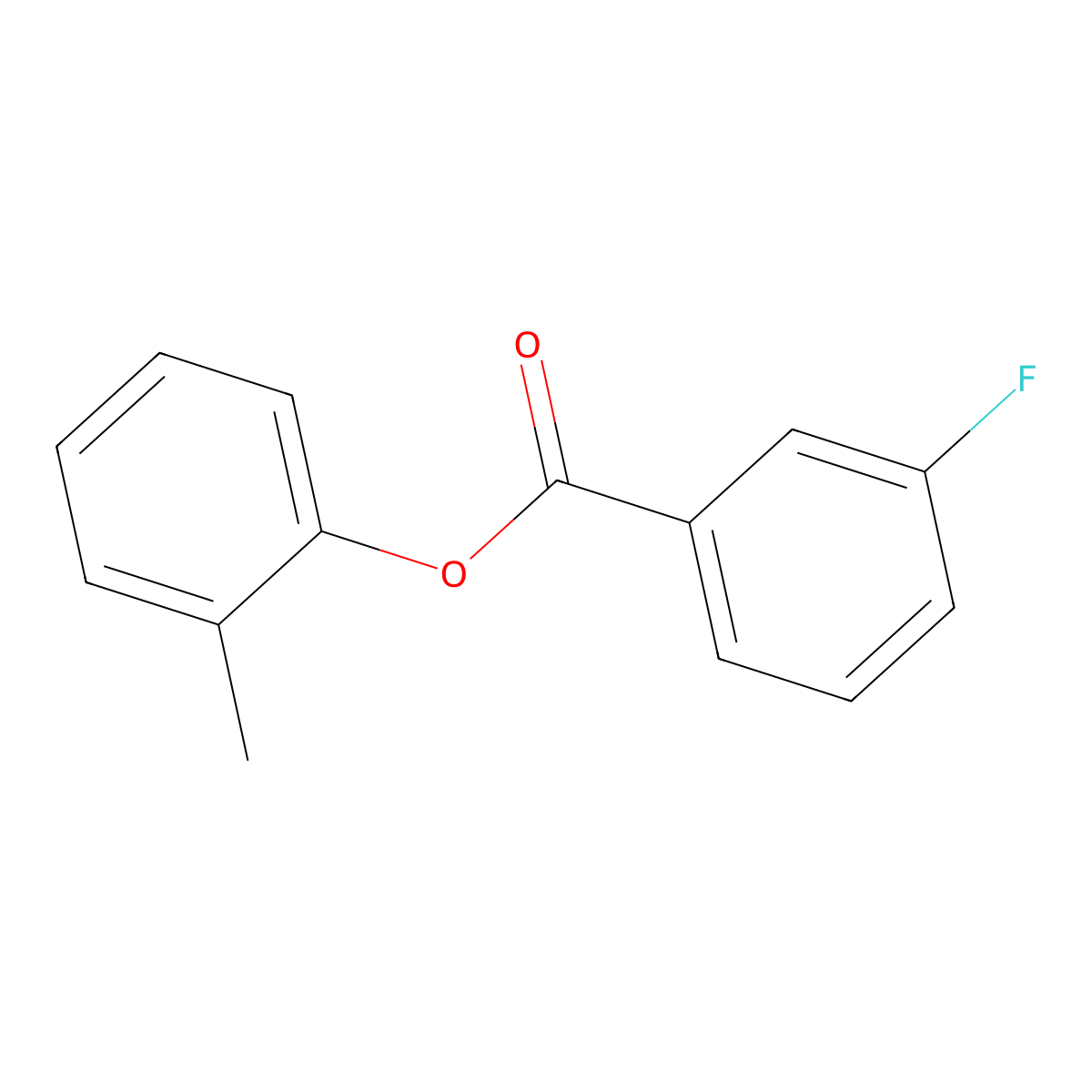 2-Methylphenyl 3-fluorobenzoate molecular structure, CAS 723756-48-7