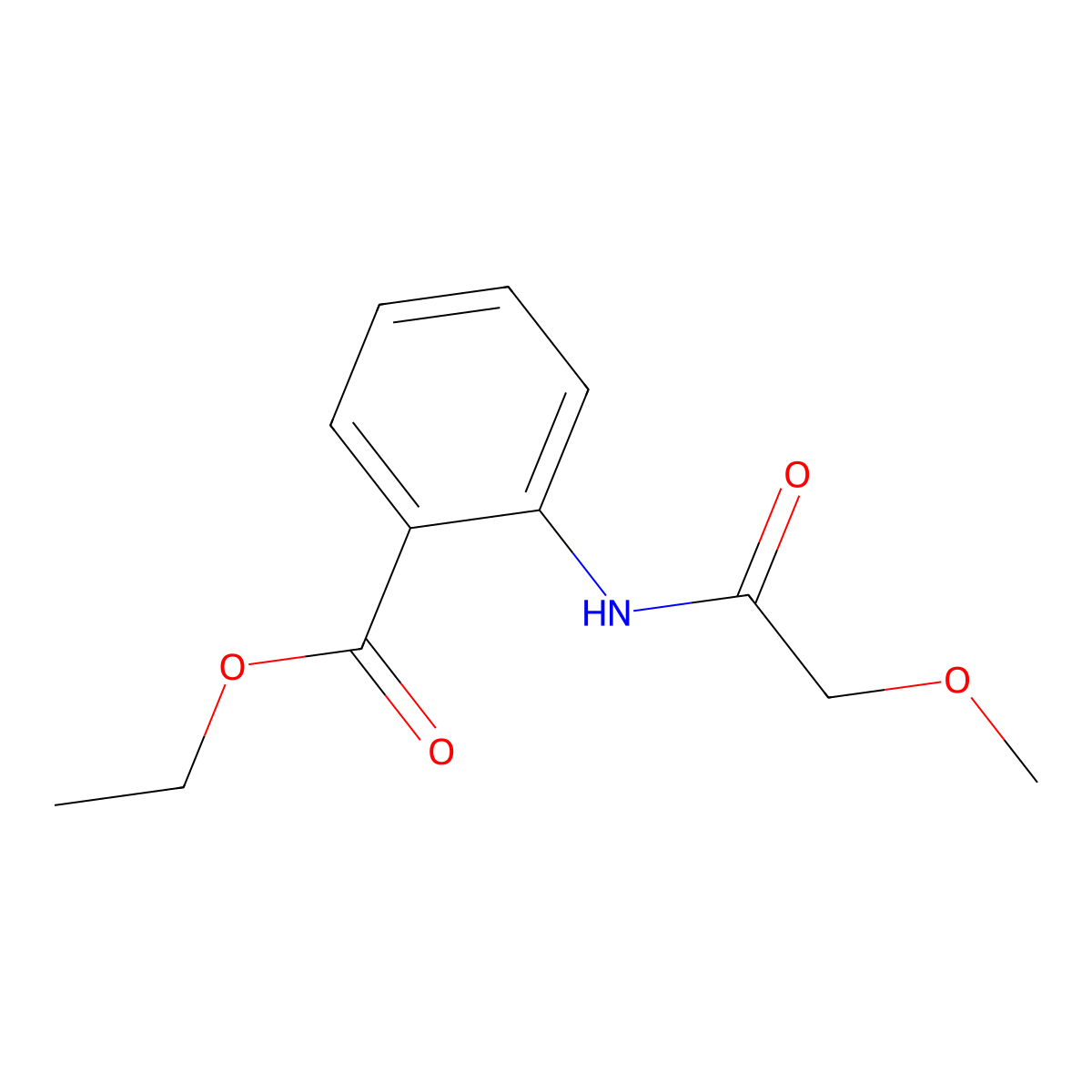 Ethyl 2-[(methoxyacetyl)amino]benzoate molecular structure, CAS 723756-61-4