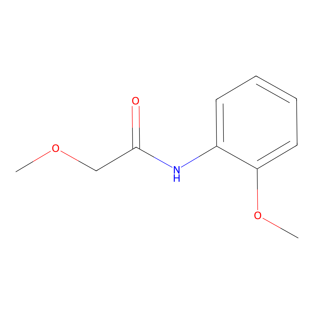 2-methoxy-N-(2-methoxyphenyl)acetamide molecular structure, CAS 723756-62-5