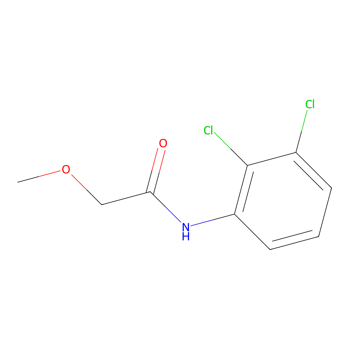 N-(2,3-dichlorophenyl)-2-methoxyacetamide molecular structure, CAS 723756-64-7