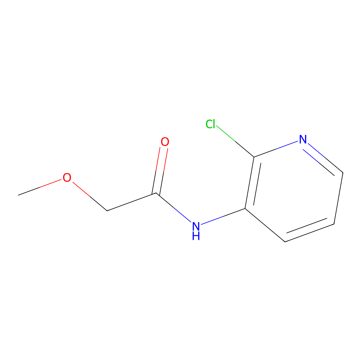 N-(2-chloropyridin-3-yl)-2-methoxyacetamide molecular structure, CAS 723757-25-3