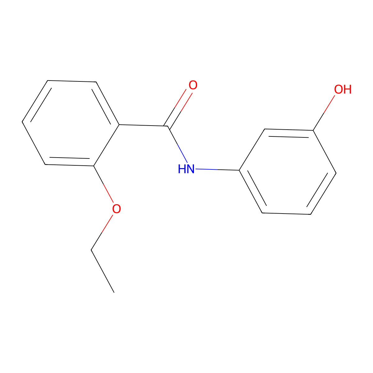 2-ethoxy-N-(3-hydroxyphenyl)benzamide molecular structure, CAS 723757-73-1