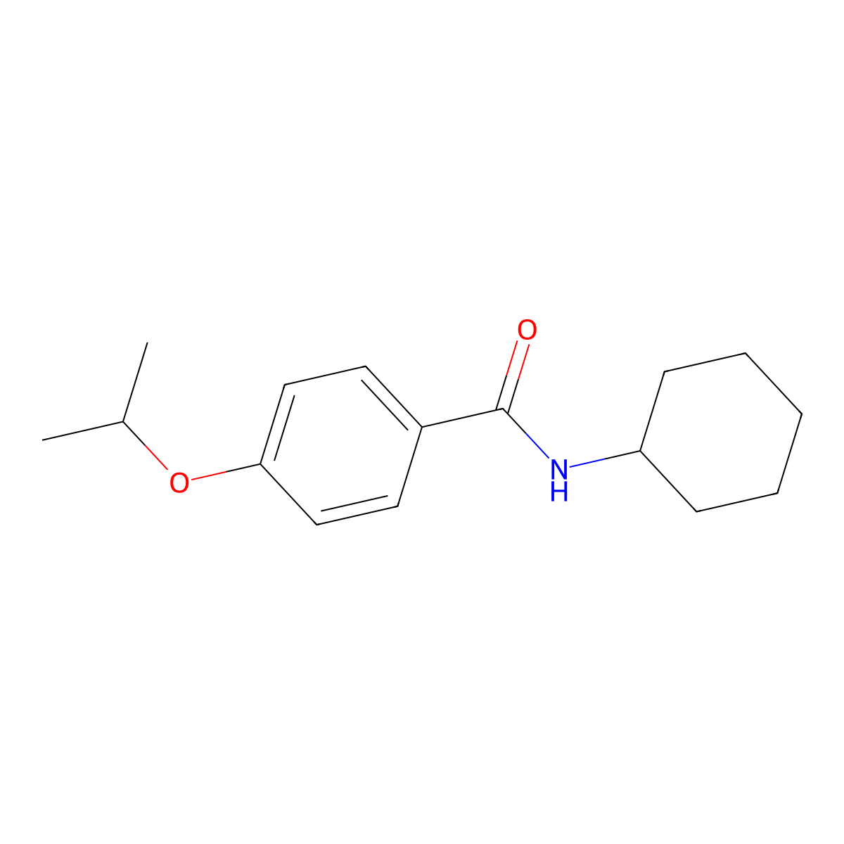 N-cyclohexyl-4-isopropoxybenzamide molecular structure, CAS 723757-77-5