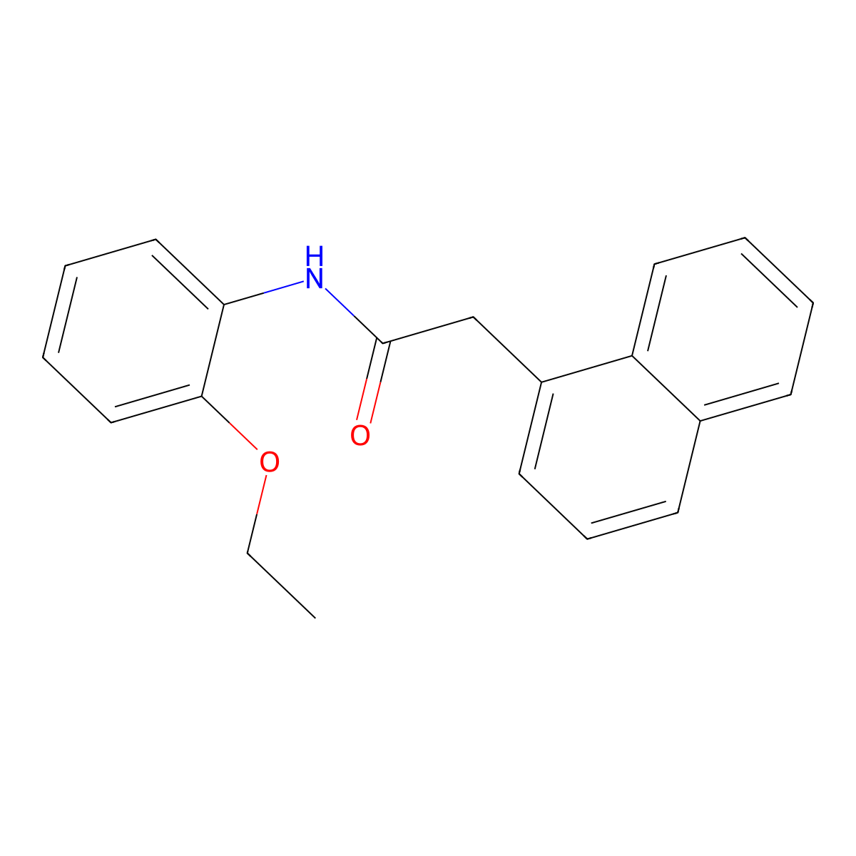 N-(2-ethoxyphenyl)-2-naphthalen-1-ylacetamide molecular structure, CAS 723758-00-7