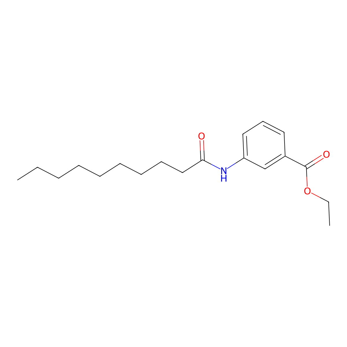 Ethyl 3-(decanoylamino)benzoate molecular structure, CAS 723758-82-5