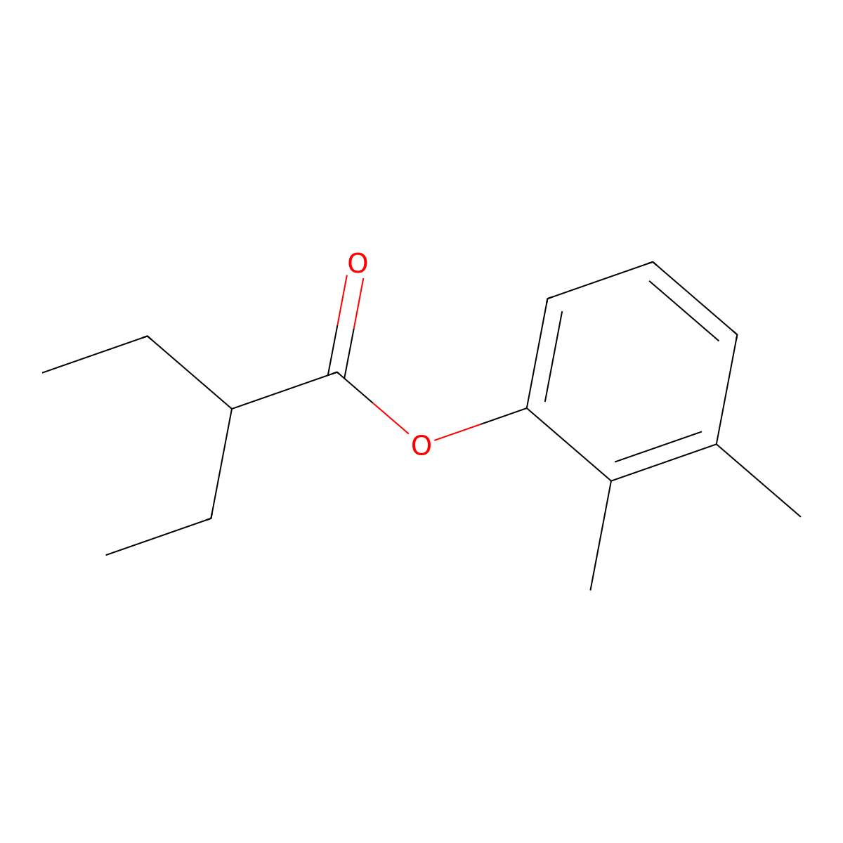 2,3-Dimethylphenyl 2-ethylbutanoate molecular structure, CAS 723758-84-7