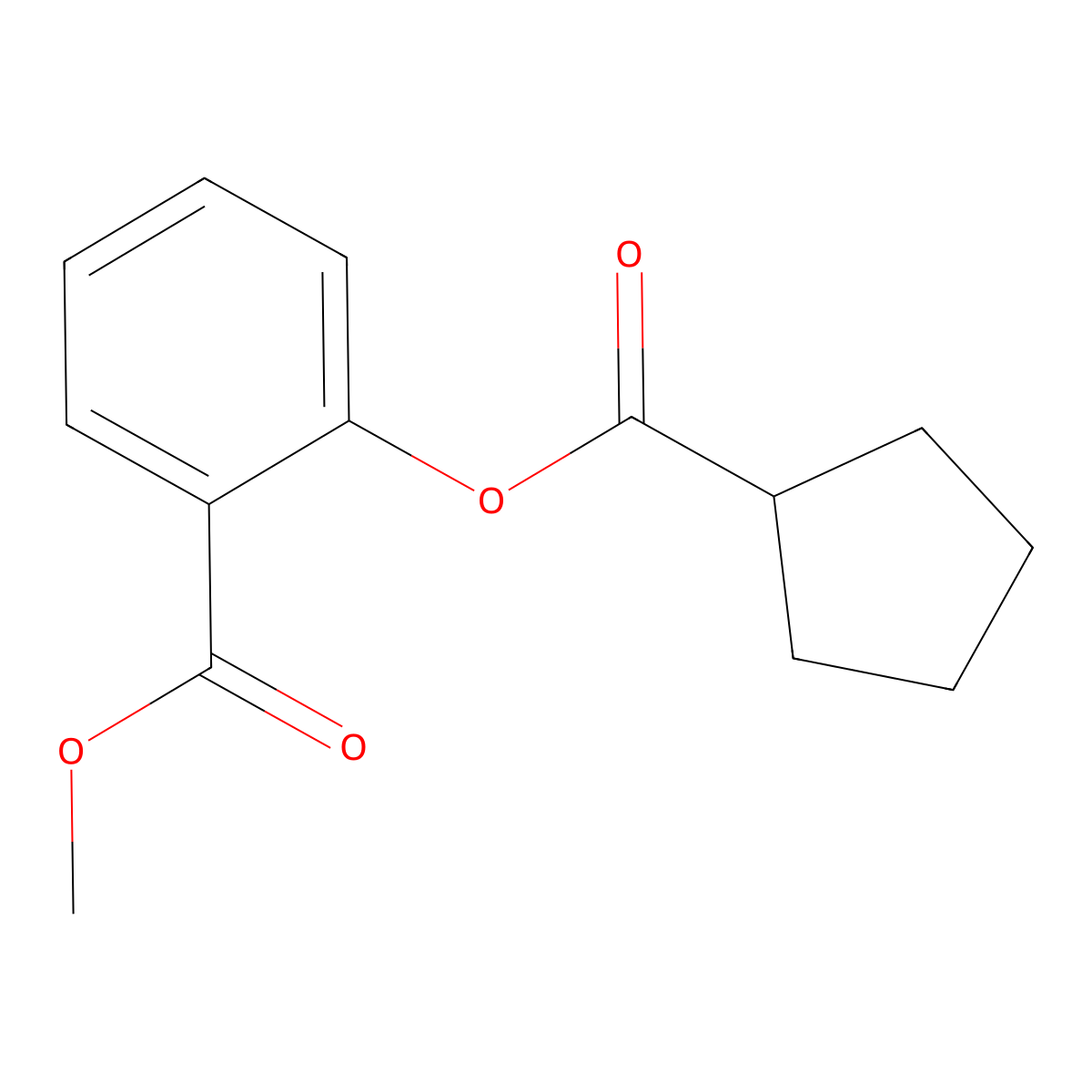 Methyl2-[(cyclopentylcarbonyl)oxy]benzoate molecular structure, CAS 723759-21-5