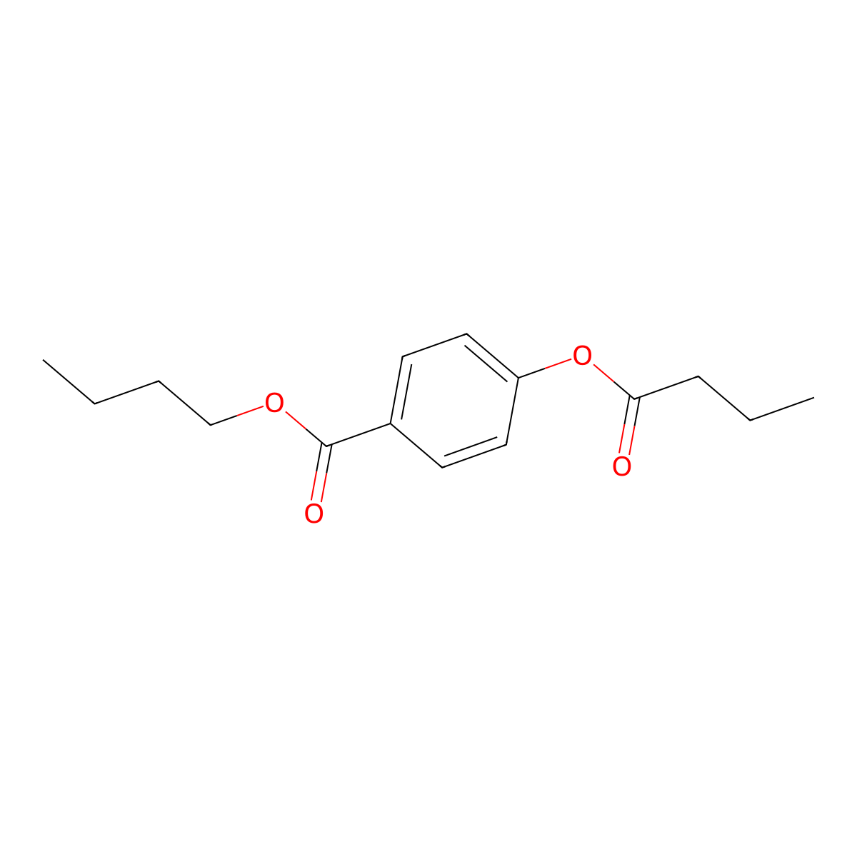 Butyl 4-(butyryloxy)benzoate molecular structure, CAS 723759-26-0