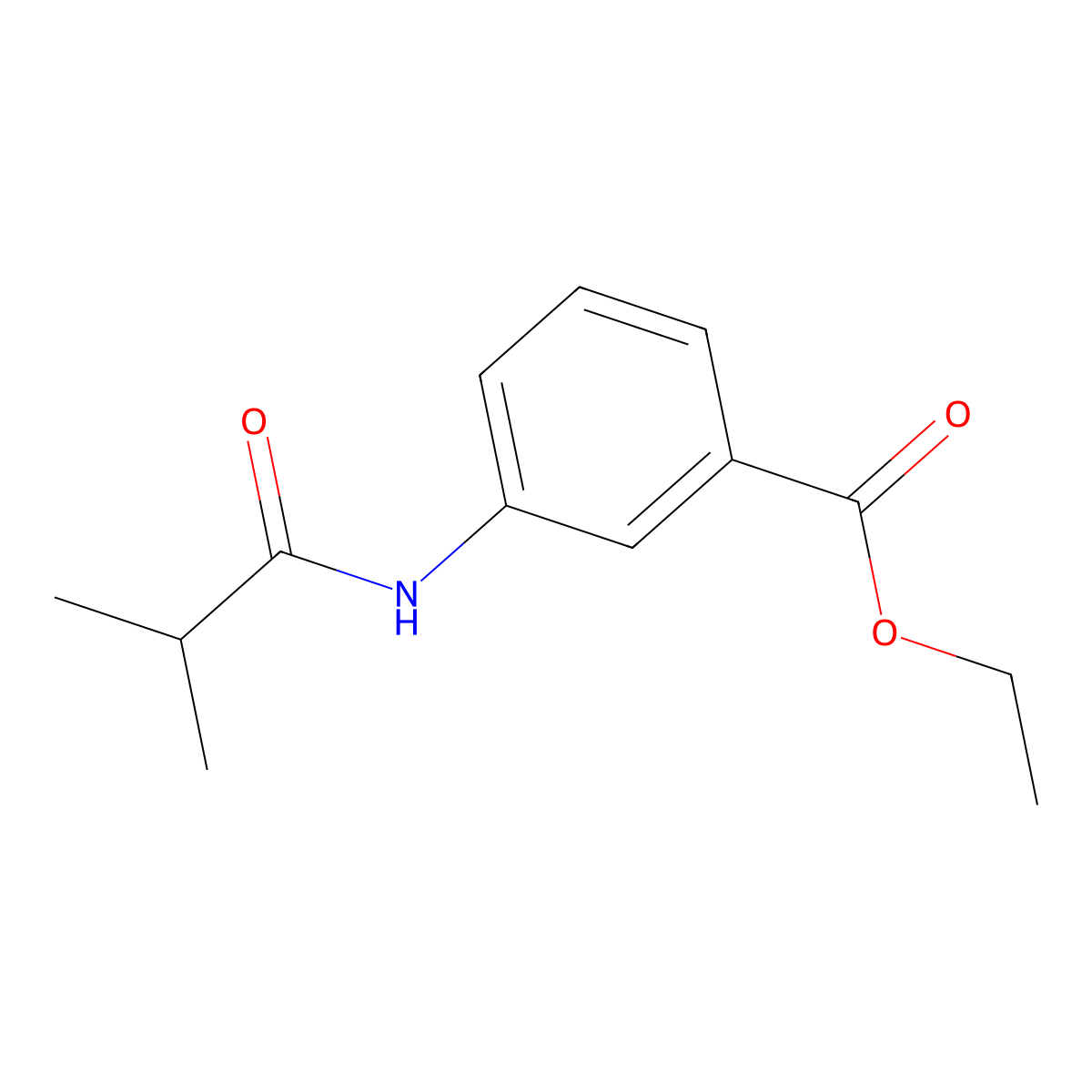 Ethyl 3-(isobutyrylamino)benzoate molecular structure, CAS 723759-63-5
