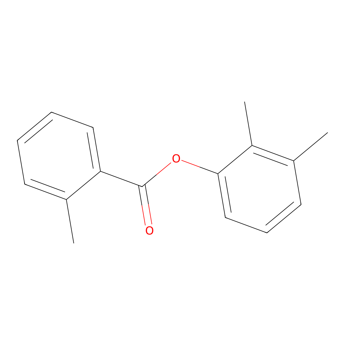 2,3-Dimethylphenyl 2-methylbenzoate molecular structure, CAS 723759-67-9