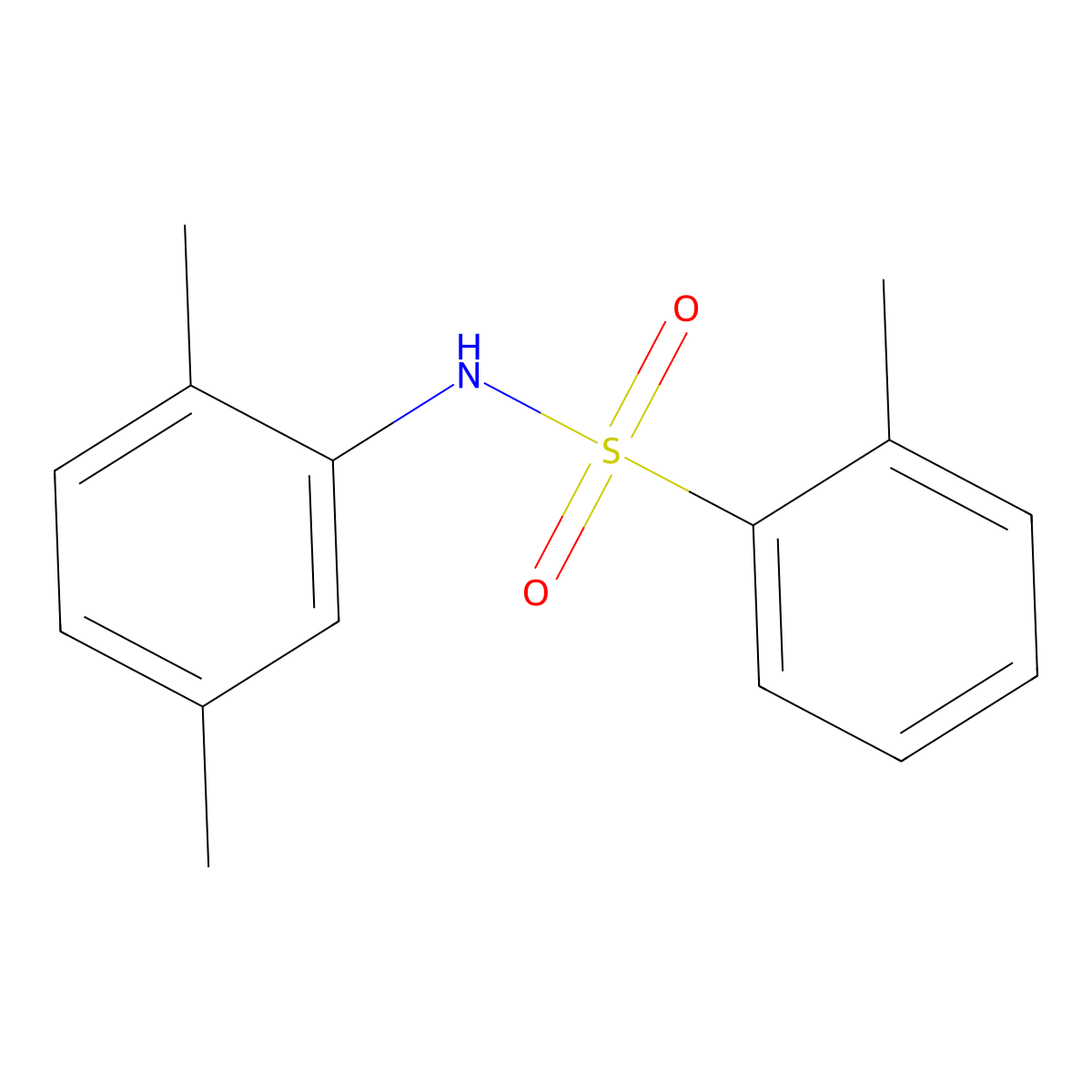 N-(2,5-dimethylphenyl)-2-methylbenzenesulfonamide molecular structure, CAS 723759-81-7