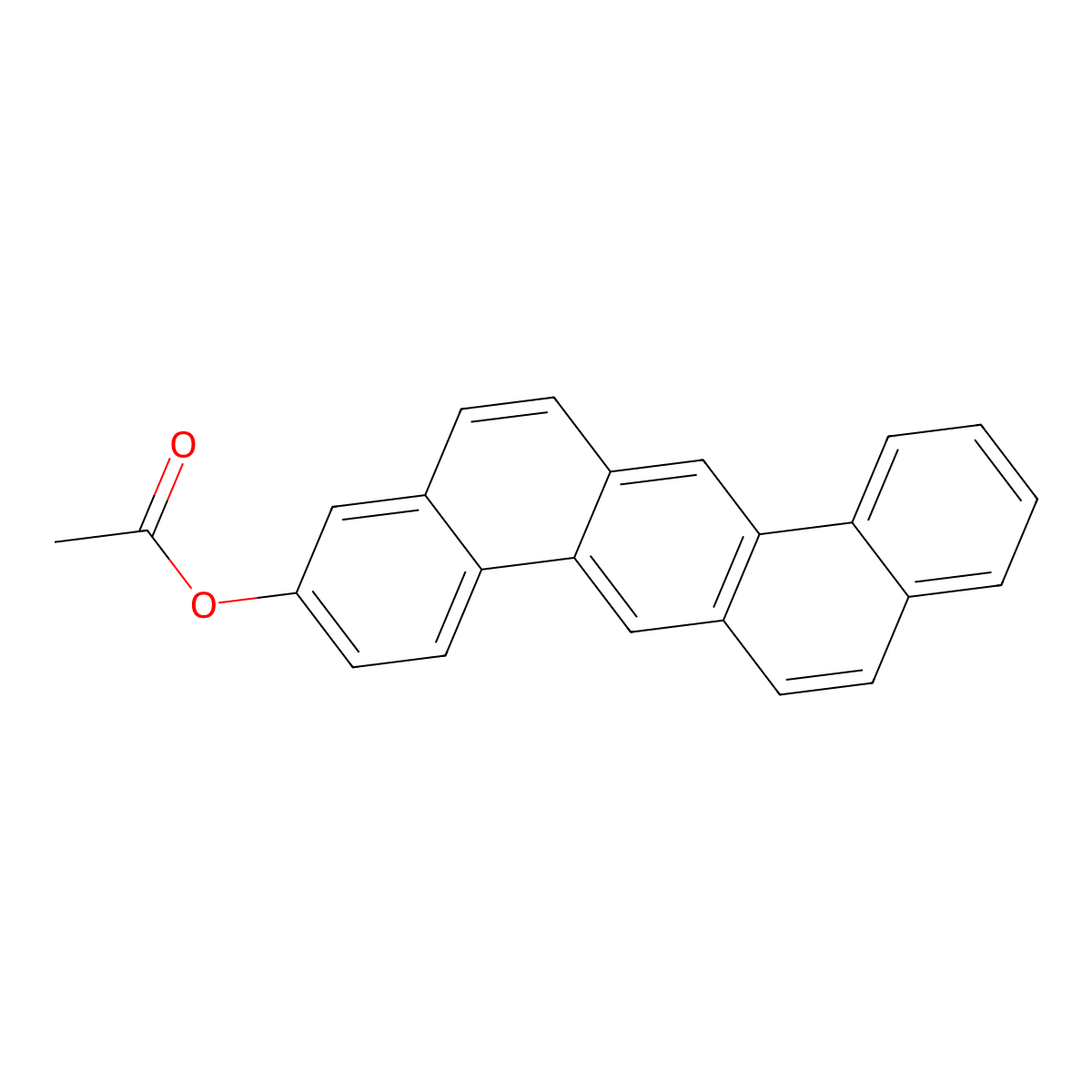 3-Acetoxydibenz[a,h]anthracene molecular structure, CAS 72378-87-1