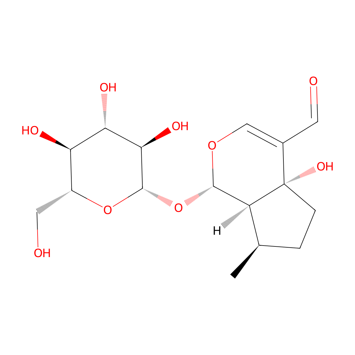 Plantarenaloside molecular structure, CAS 72396-01-1