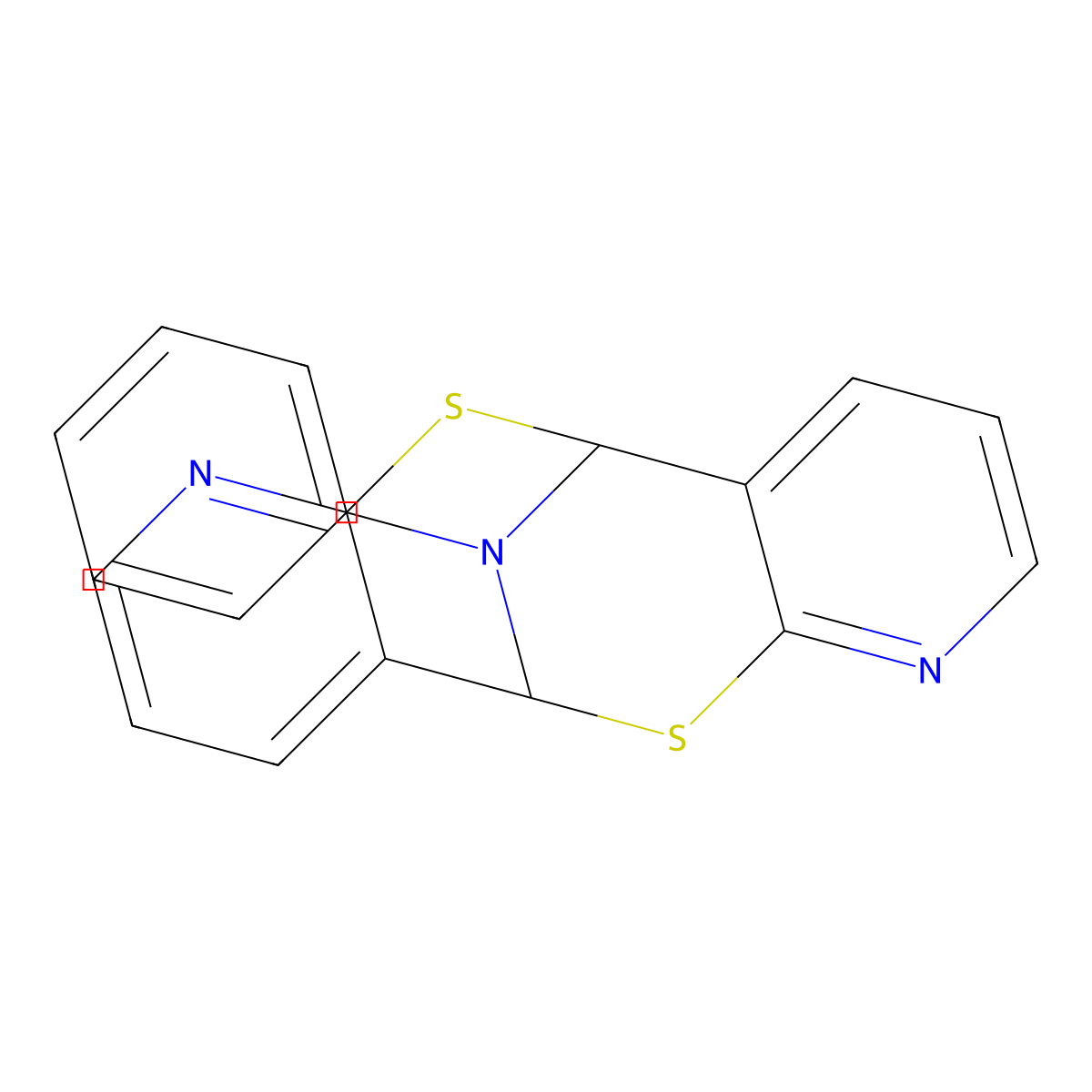 17-Phenyl-8,16-dithia-6,14,17-triazatetracyclo[7.7.1.0~2,7~.0~10,15~]heptadeca-2,4,6,10,12,14-hexaene molecular structure, CAS 72397-25-2