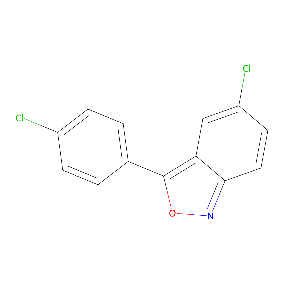 5-Chloro-3-(4-chlorophenyl)benzo[c]isoxazole molecular structure, CAS 724-07-2