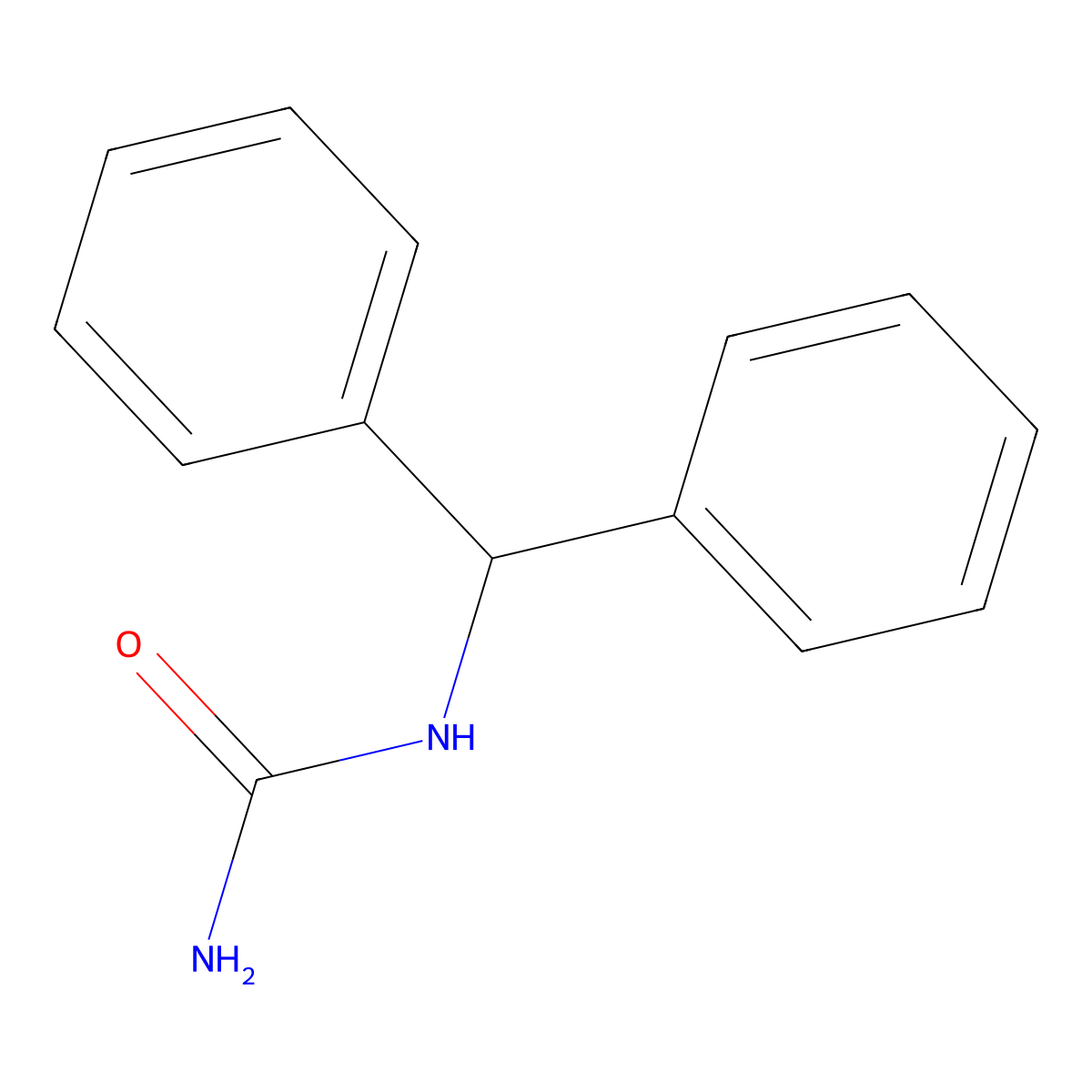 N-(Diphenylmethyl)urea molecular structure, CAS 724-18-5