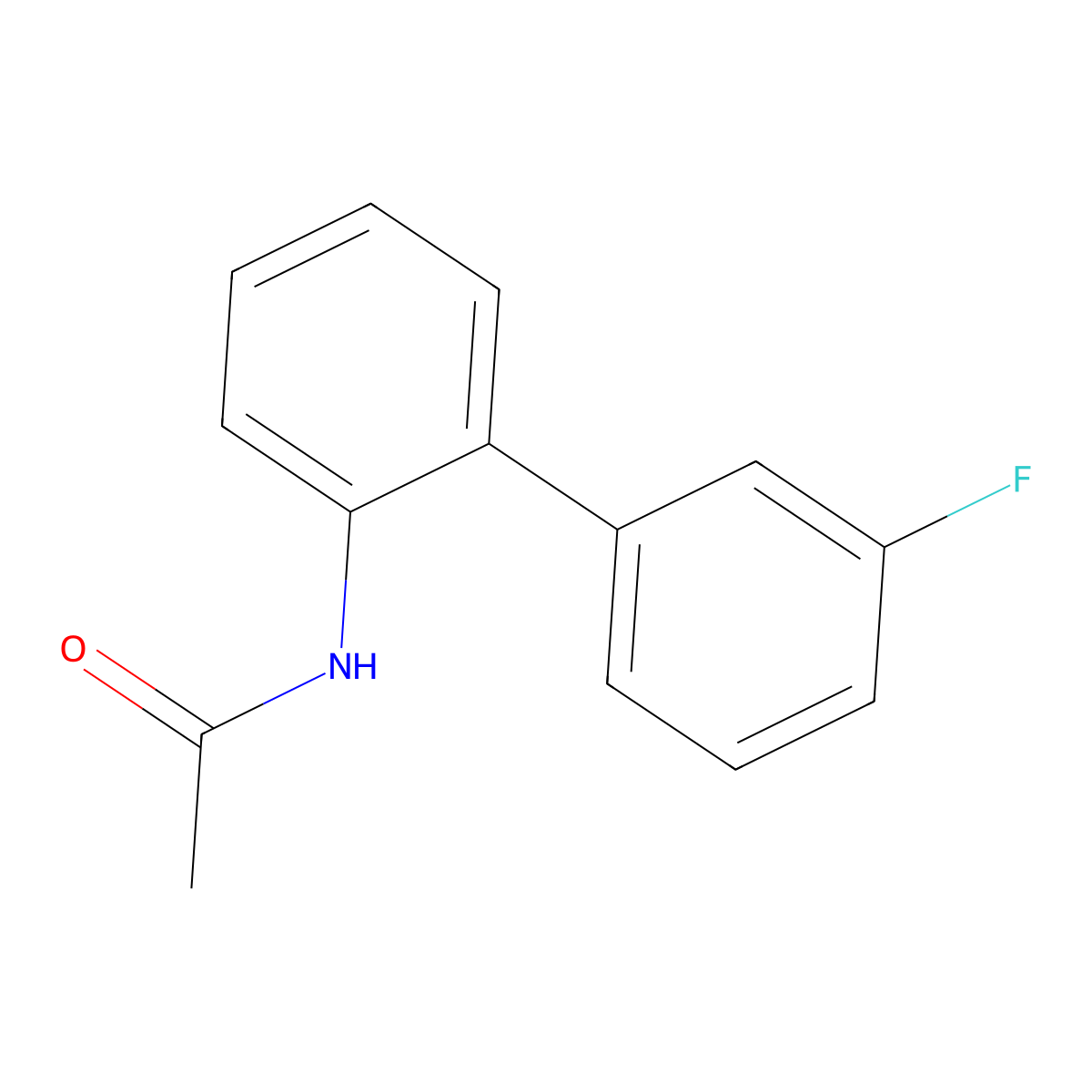 N-(3'-Fluoro[1,1'-biphenyl]-2-yl)acetamide molecular structure, CAS 724-21-0