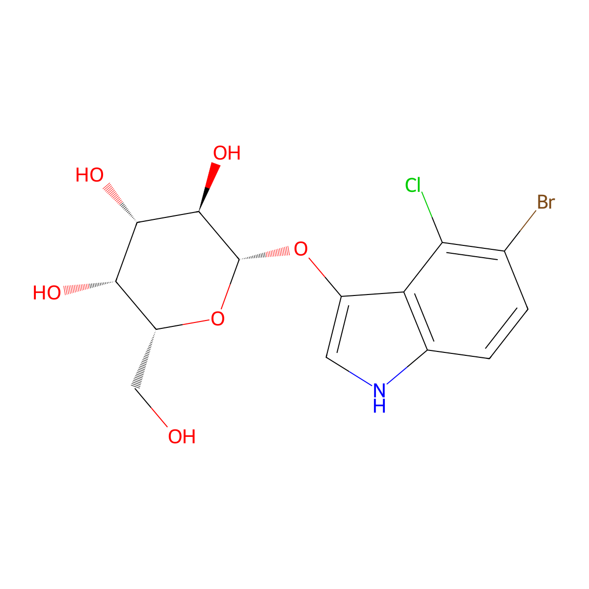 X-Gal molecular structure, CAS 7240-90-6