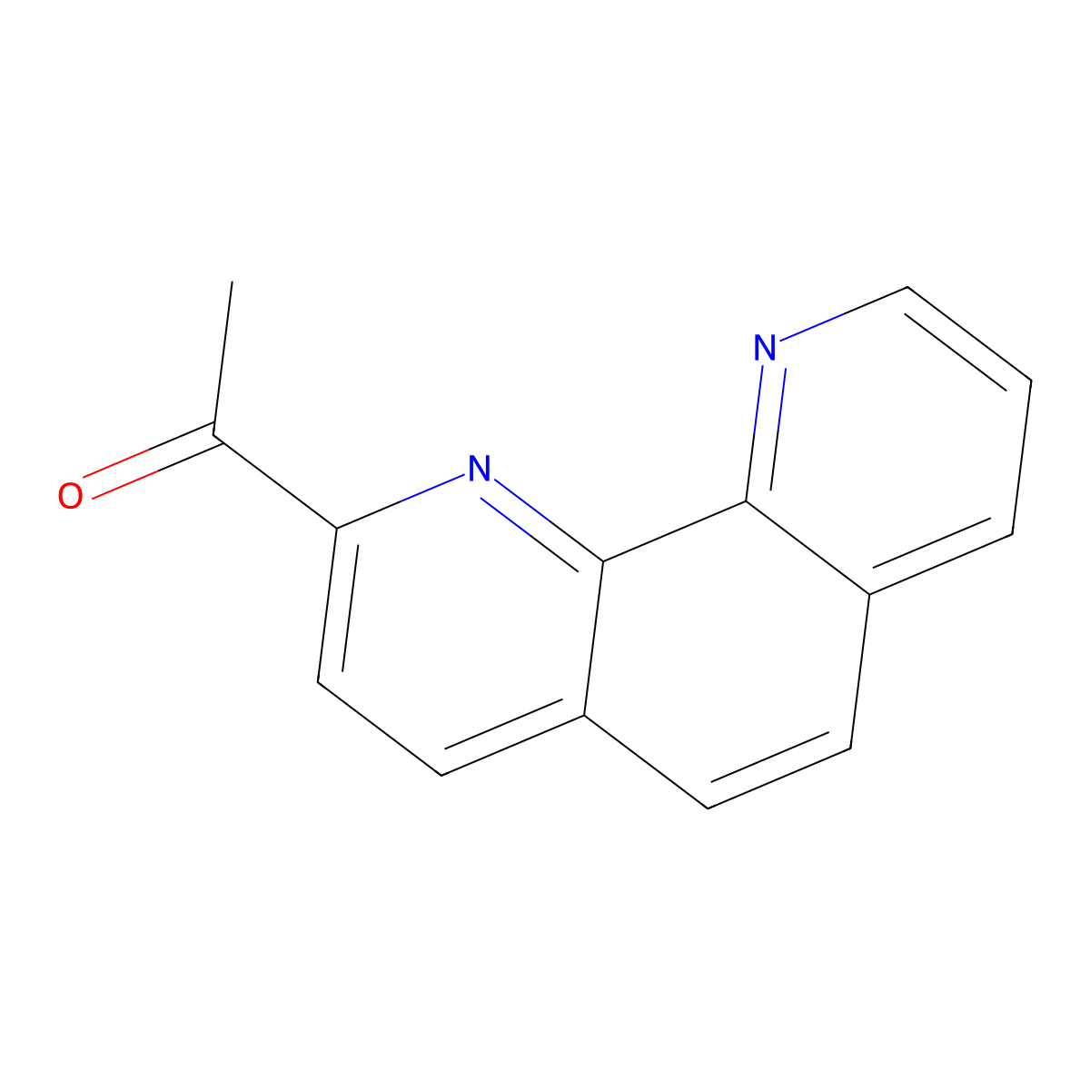 1-(1,10-Phenanthrolin-2-yl)ethanone molecular structure, CAS 72404-92-3