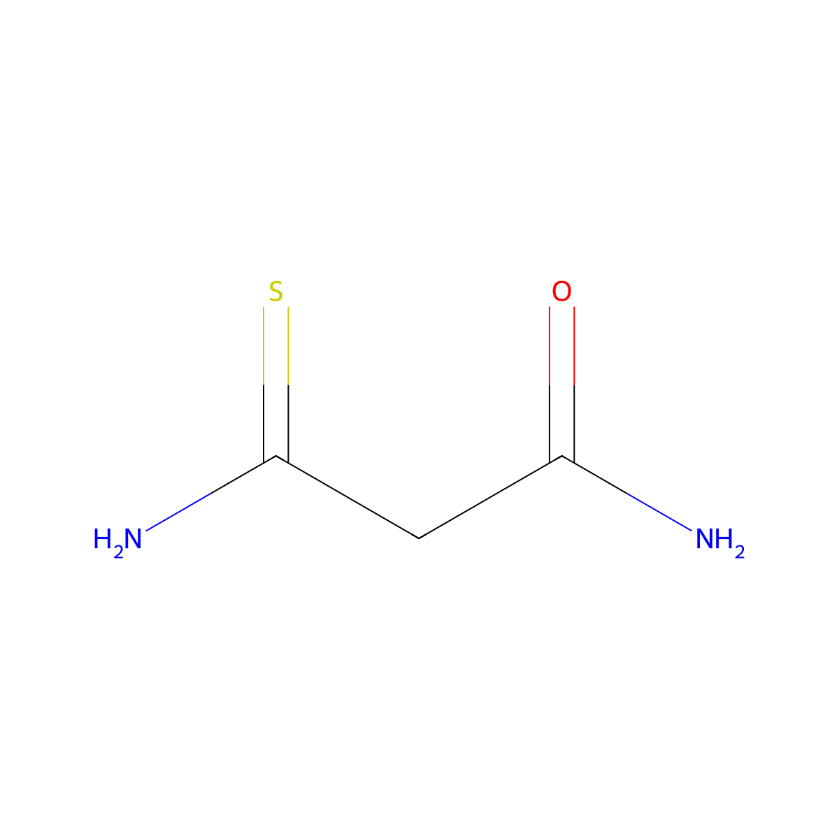 2-Carbamothioylacetamide molecular structure, CAS 72410-06-1