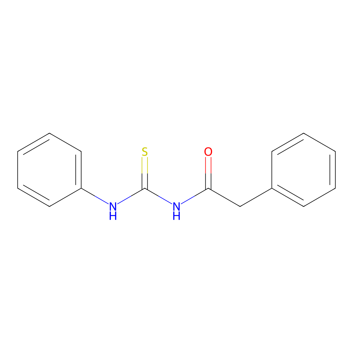 2-phenyl-N-(phenylcarbamothioyl)acetamide molecular structure, CAS 72411-02-0