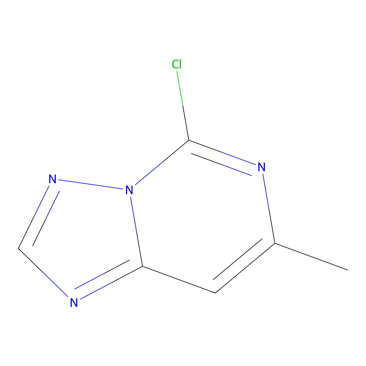 5-Chloro-7-methyl-[1,2,4]triazolo[1,5-c]pyrimidine molecular structure, CAS 72411-32-6