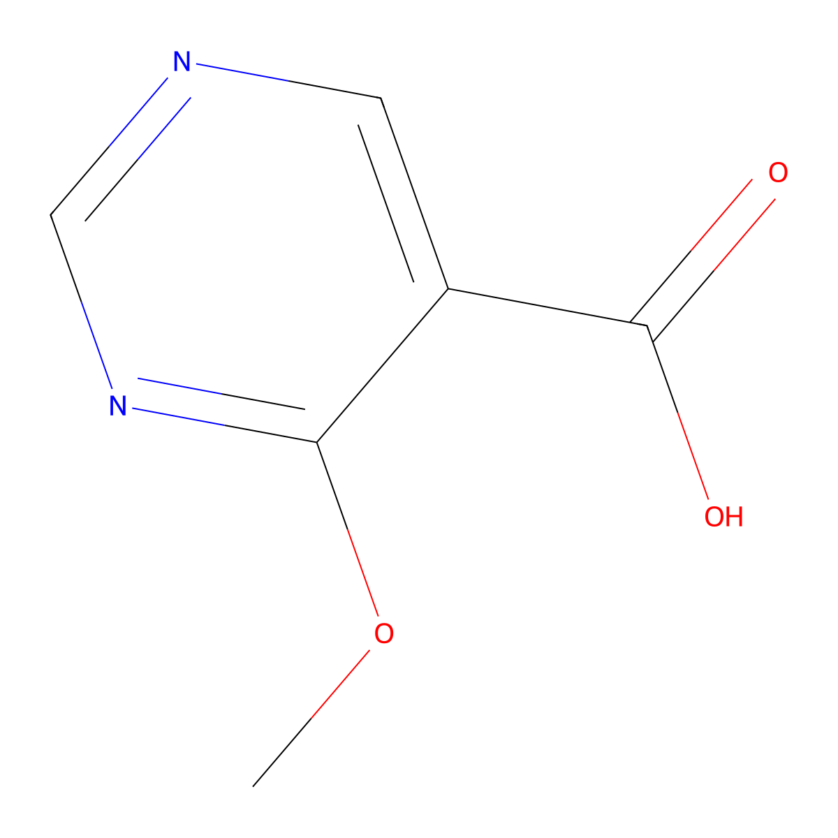 4-Methoxypyrimidine-5-carboxylic Acid molecular structure, CAS 72411-89-3