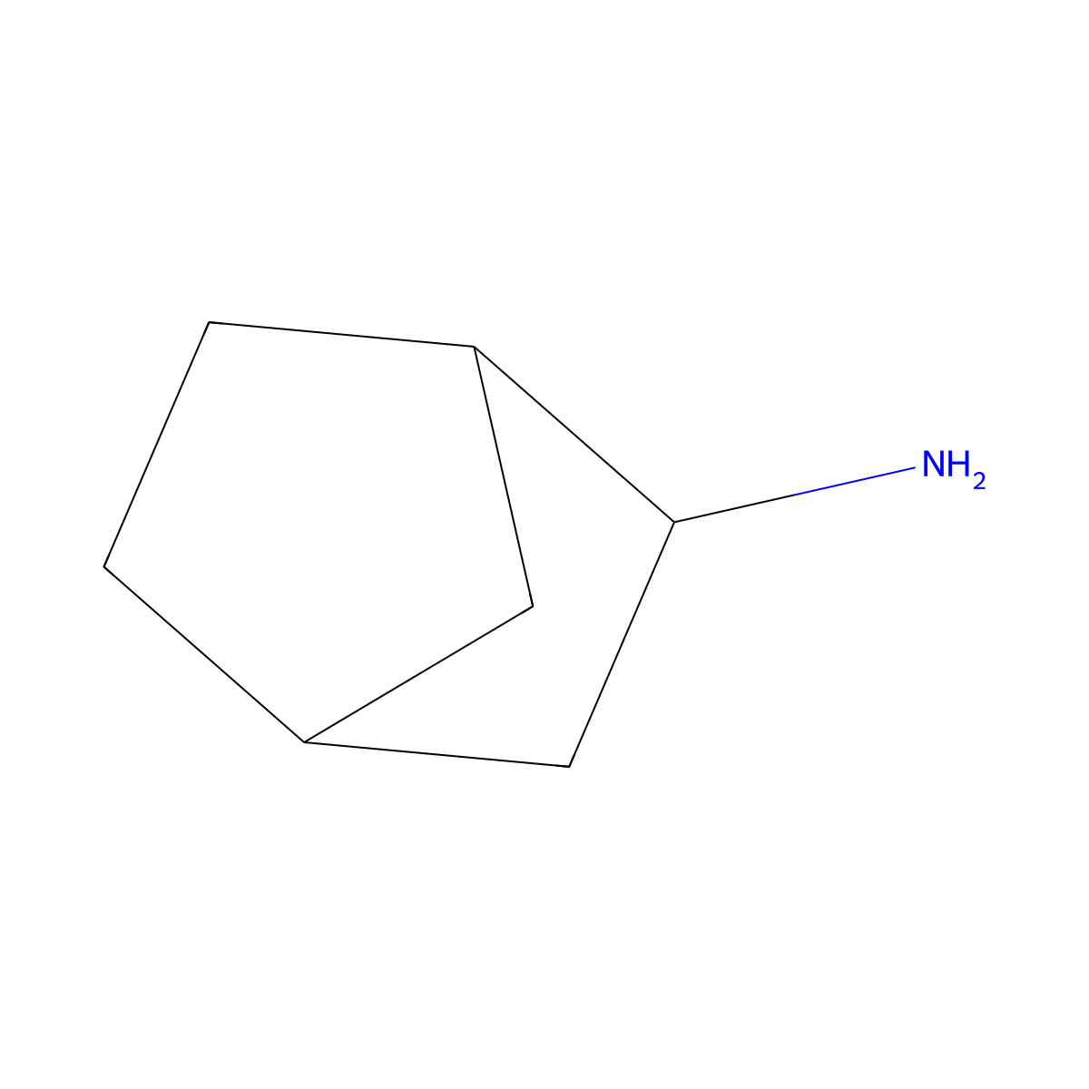 Exo-2-bornanamine molecular structure, CAS 7242-92-4