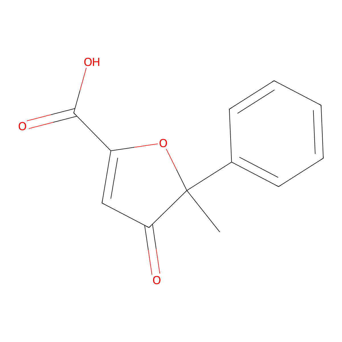 Acifran molecular structure, CAS 72420-38-3