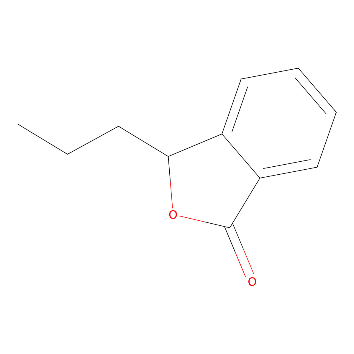 1(3H)-Isobenzofuranone, 3-propyl- molecular structure, CAS 72424-08-9