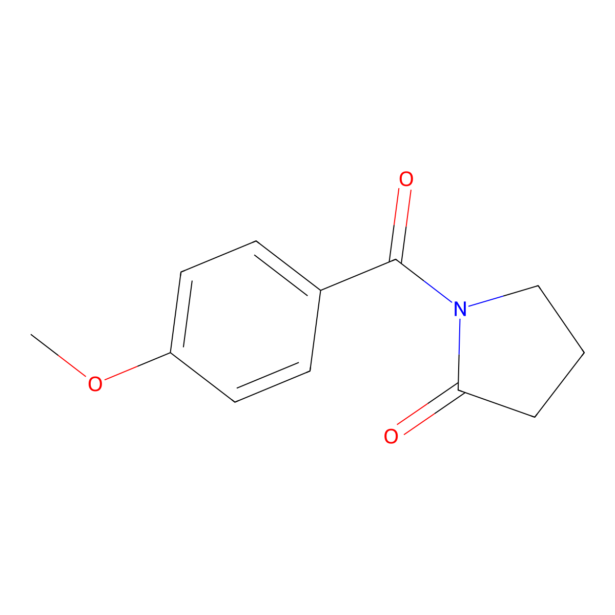 Aniracetam molecular structure, CAS 72432-10-1
