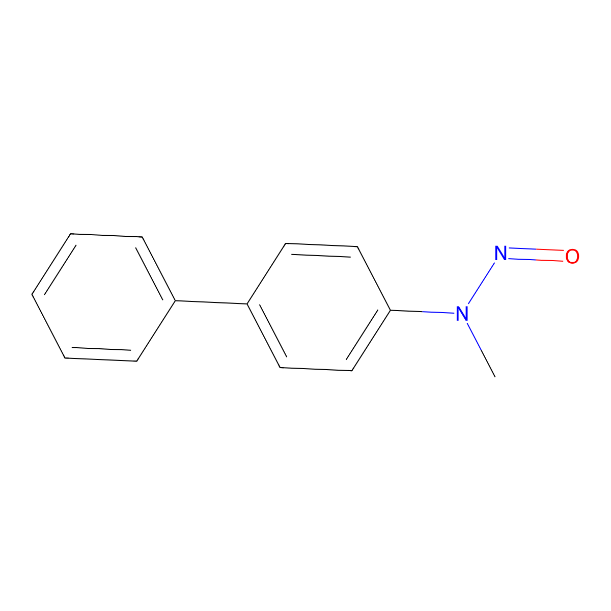 N-methyl-N-nitroso-[1,1'-biphenyl]-4-amine molecular structure, CAS 72433-35-3