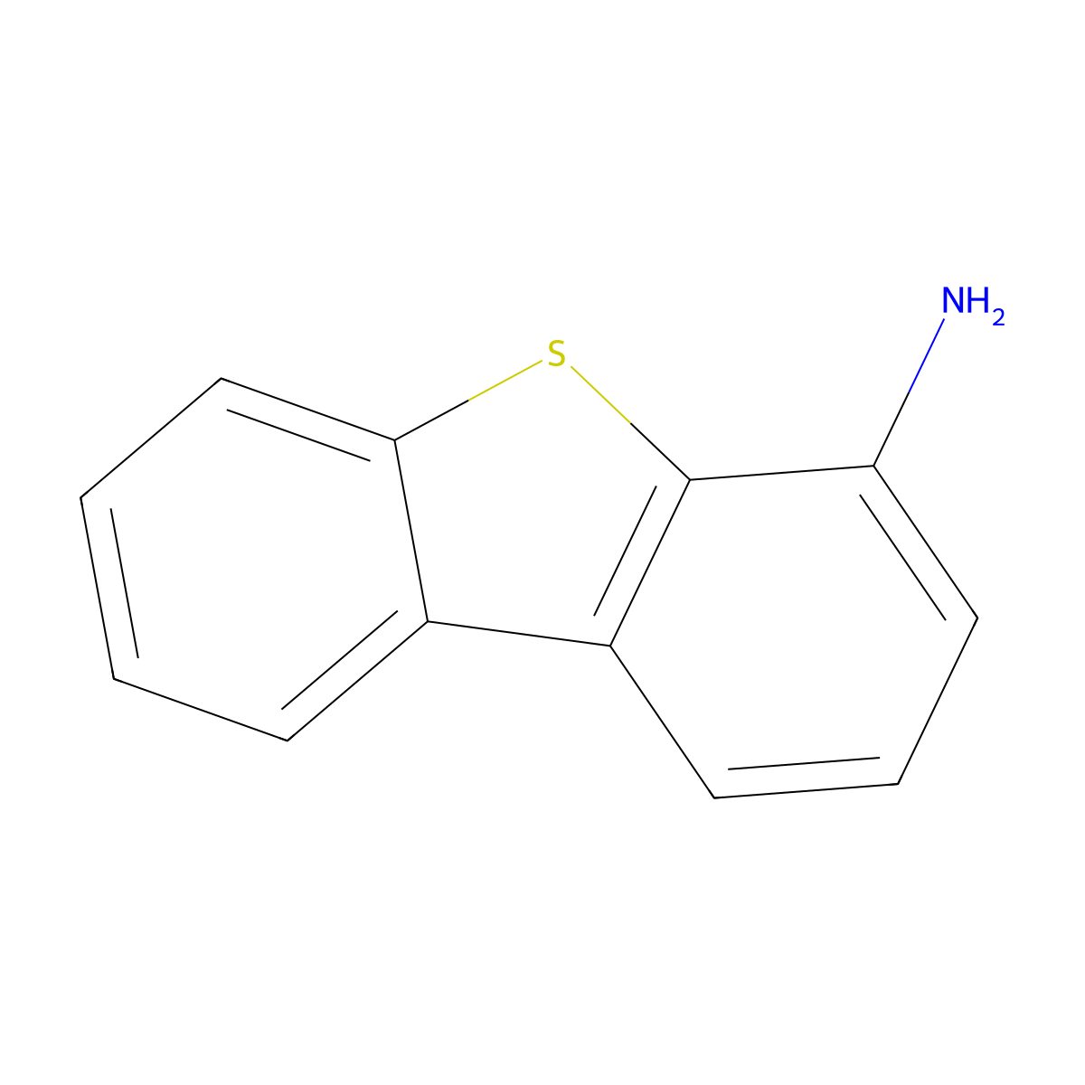 4-Dibenzothiophenamine molecular structure, CAS 72433-66-0