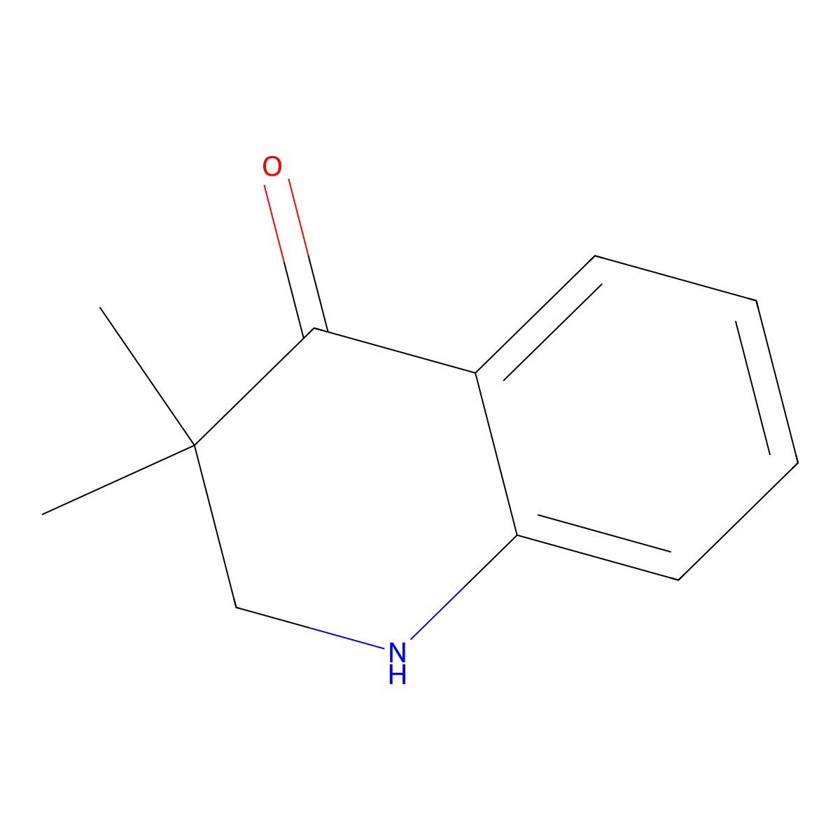 3,3-Dimethyl-2,3-dihydro-1H-quinolin-4-one molecular structure, CAS 72435-91-7