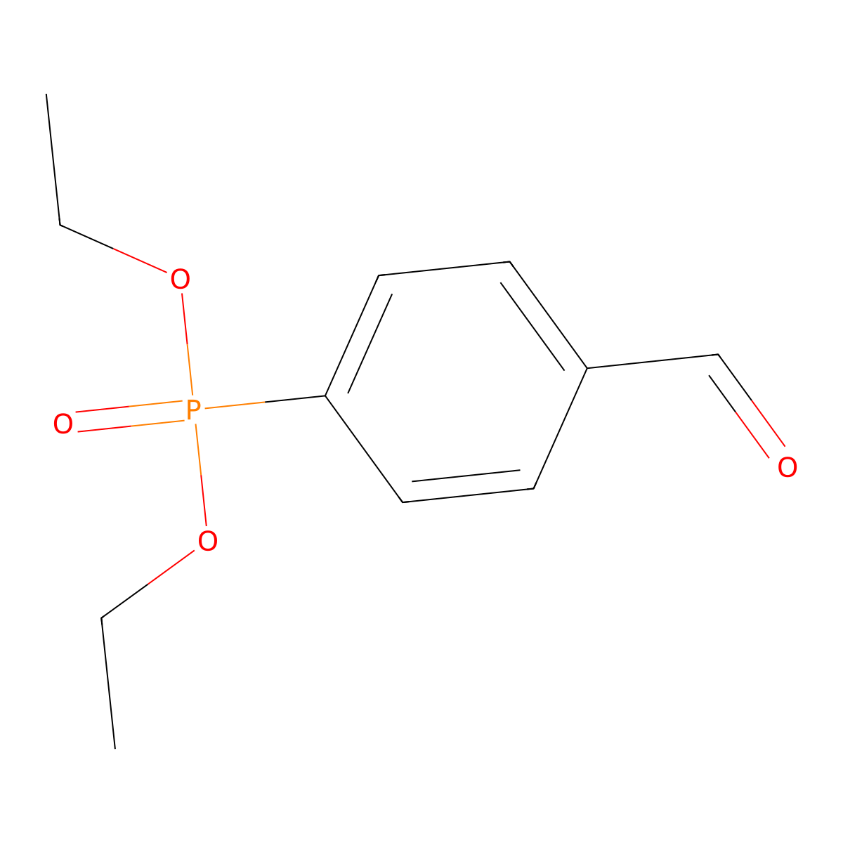 Diethyl (4-formylphenyl)phosphonate molecular structure, CAS 72436-45-4