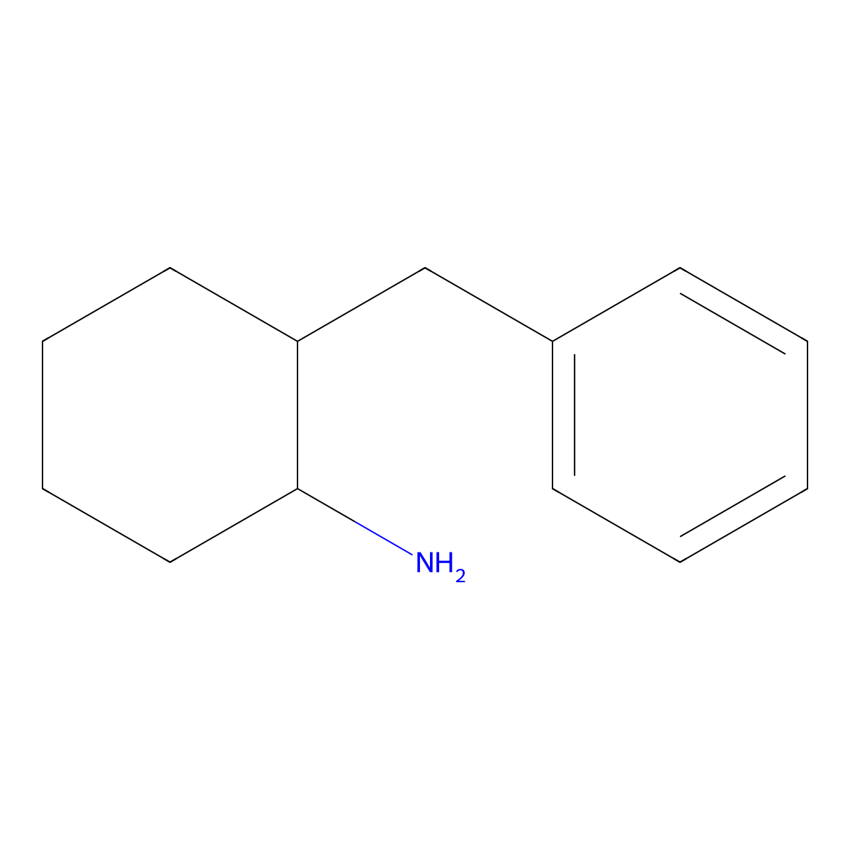 2-Benzylcyclohexylamine molecular structure, CAS 72436-51-2