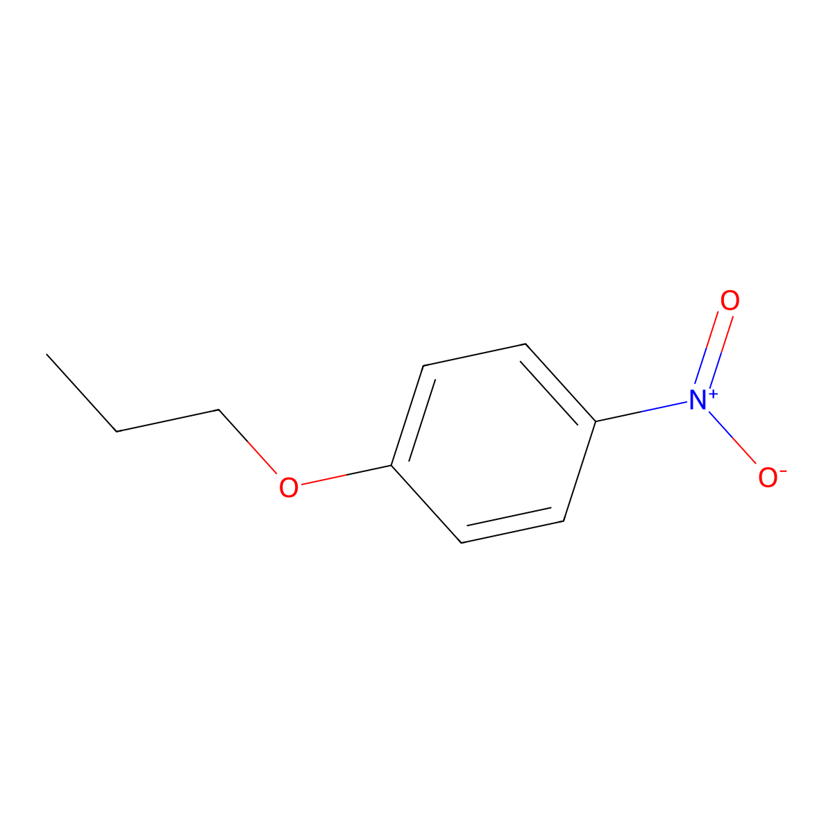 1-Nitro-4-propoxybenzene molecular structure, CAS 7244-77-1
