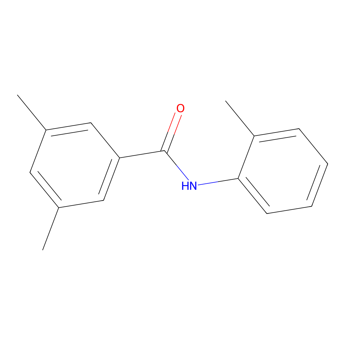 3,5-dimethyl-N-(2-methylphenyl)benzamide molecular structure, CAS 724429-76-9