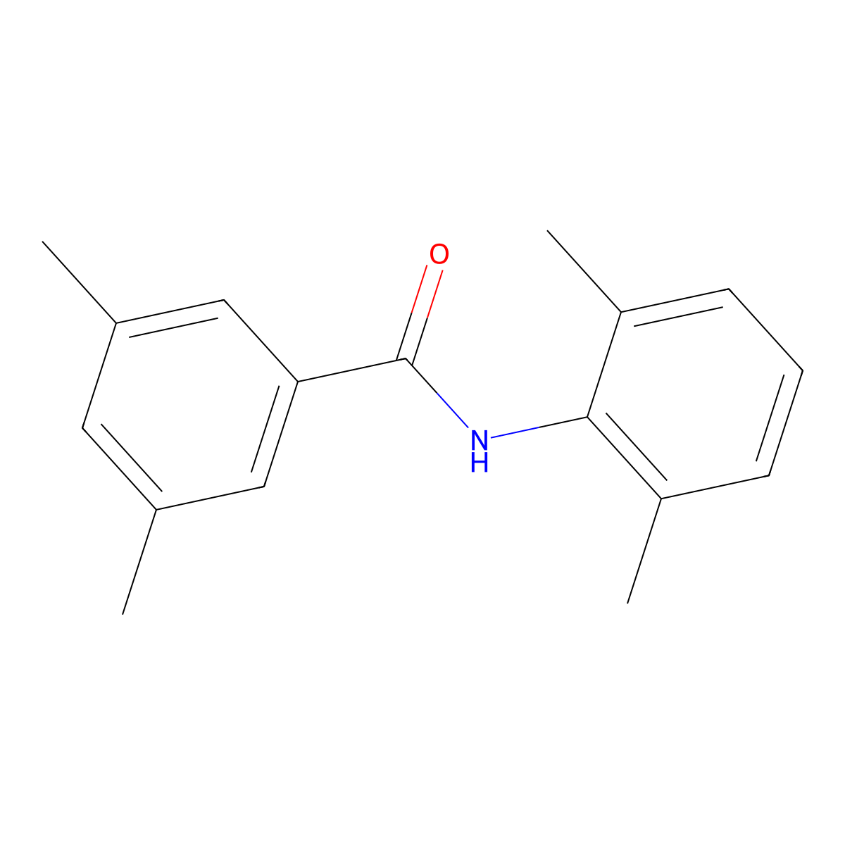 N-(2,6-dimethylphenyl)-3,5-dimethylbenzamide molecular structure, CAS 724429-78-1