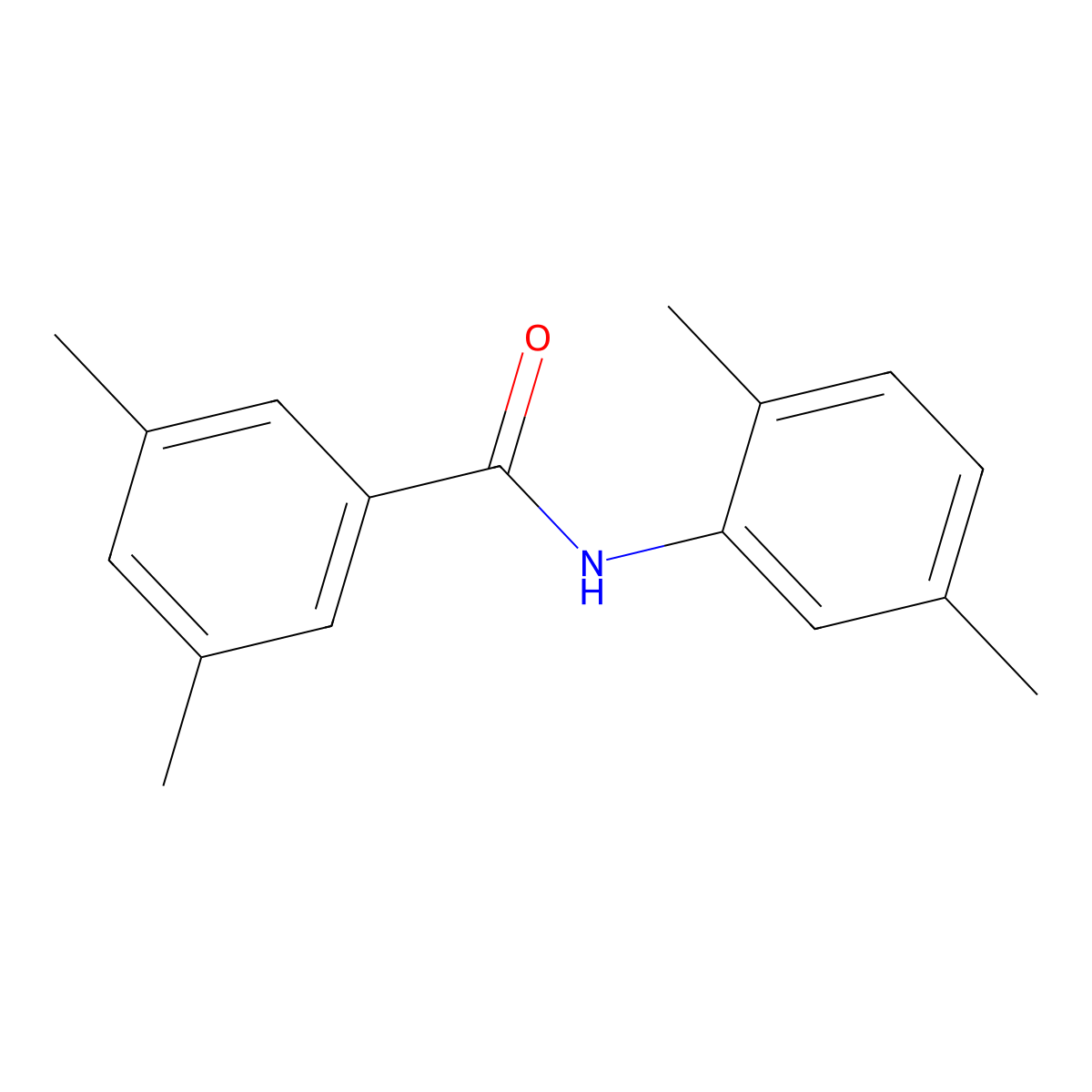 N-(2,5-dimethylphenyl)-3,5-dimethylbenzamide molecular structure, CAS 724429-79-2