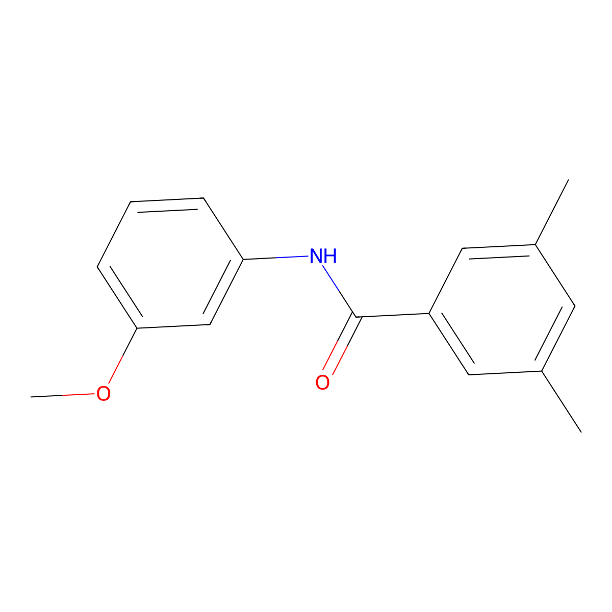 N-(3-methoxyphenyl)-3,5-dimethylbenzamide molecular structure, CAS 724429-82-7