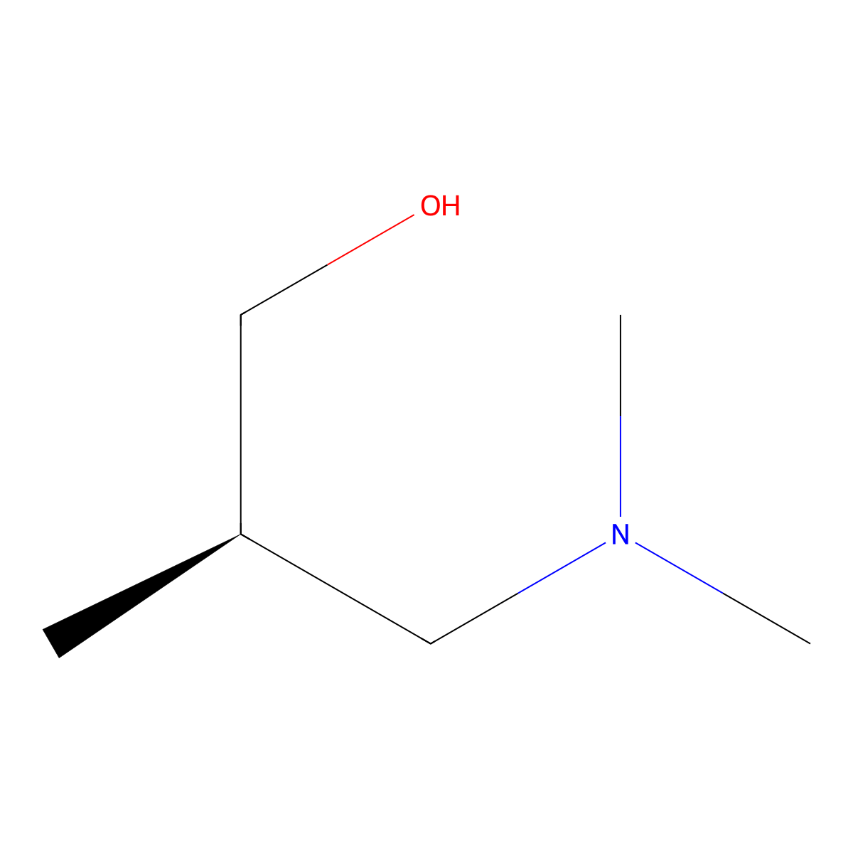 (R)-3-(Dimethylamino)-2-methylpropan-1-OL molecular structure, CAS 72443-80-2