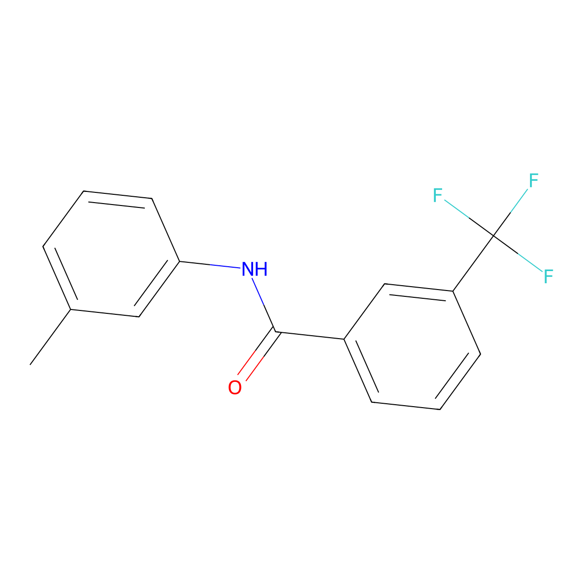 N-(3-methylphenyl)-3-(trifluoromethyl)benzamide molecular structure, CAS 724431-19-0