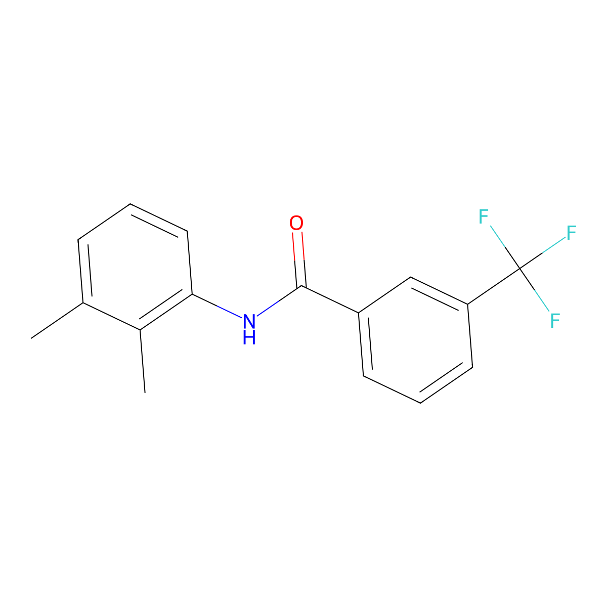 N-(2,3-dimethylphenyl)-3-(trifluoromethyl)benzamide molecular structure, CAS 724431-25-8