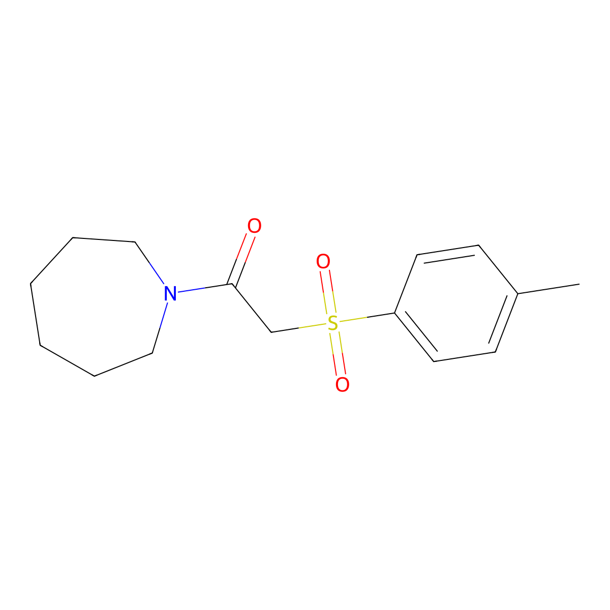 1-{[(4-Methylphenyl)sulfonyl]acetyl}azepane molecular structure, CAS 724439-49-0