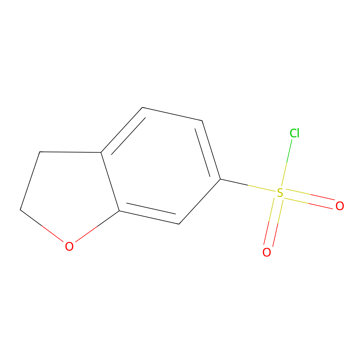 2,3-Dihydro-1-benzofuran-6-sulfonyl chloride molecular structure, CAS 724446-31-5
