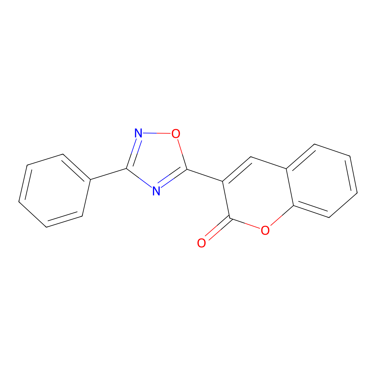 3-(3-phenyl-1,2,4-oxadiazol-5-yl)-2H-chromen-2-one molecular structure, CAS 724446-59-7