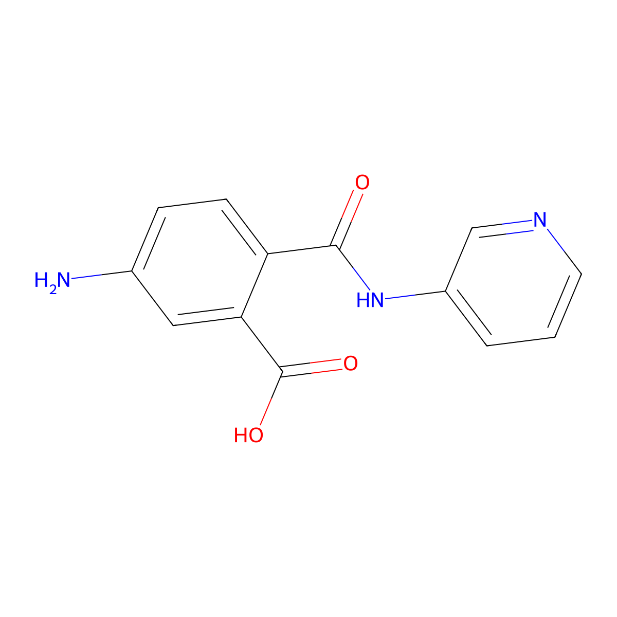 Benzoic acid, 5-amino-2-[(3-pyridinylamino)carbonyl]-(9CI) molecular structure, CAS 724455-76-9