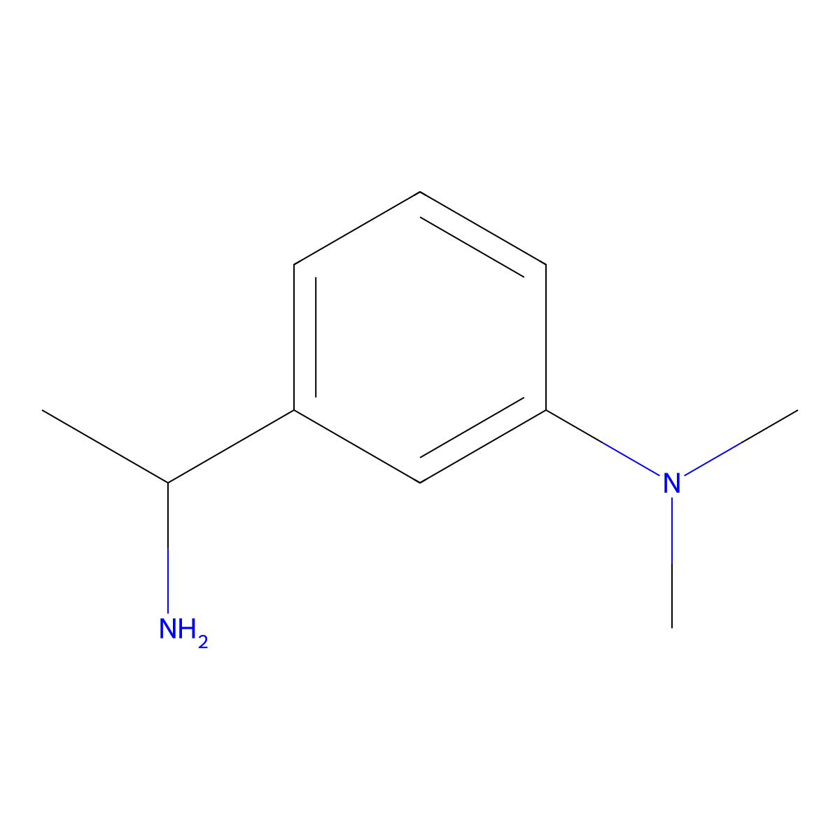 3-(1-aminoethyl)-N,N-dimethylaniline molecular structure, CAS 724464-75-9